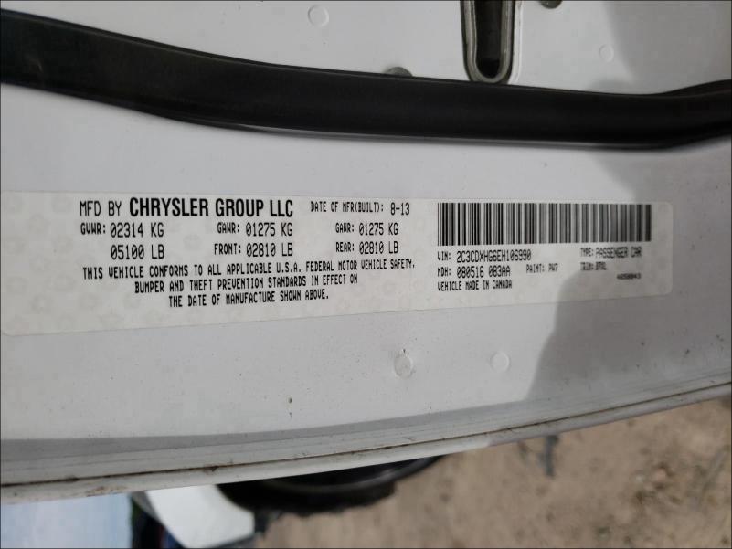 2C3CDXHG6EH106990 Dodge Charger Sxt