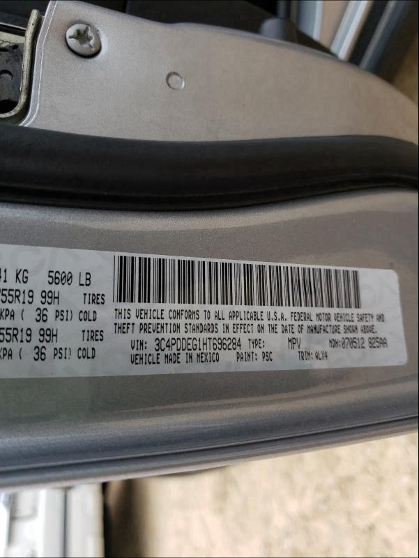 3C4PDDEG1HT696284 Dodge JOURNEY GT