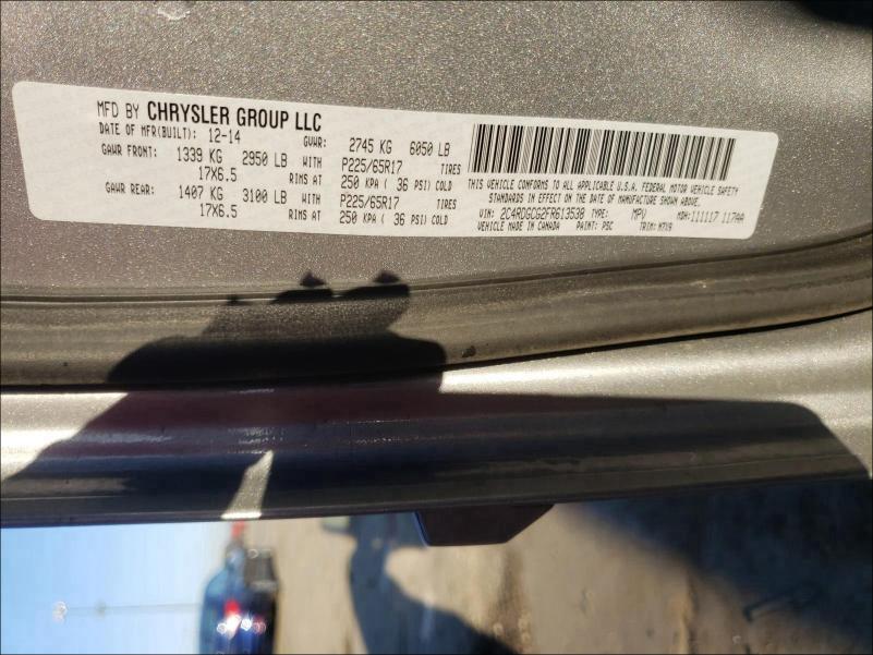 2C4RDGCG2FR613538 Dodge Grand Caravan Sxt