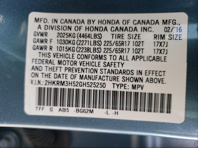 2HKRM3H52GH525250 Honda CR-V EX