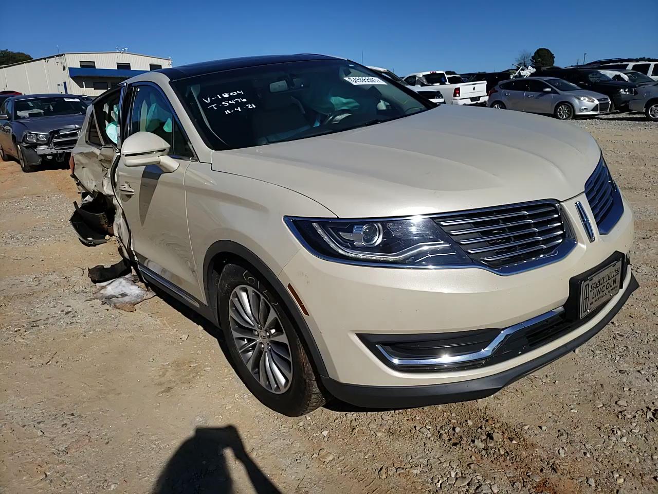 2016 LINCOLN MKX SELECT 2LMTJ6KRXGBL61804