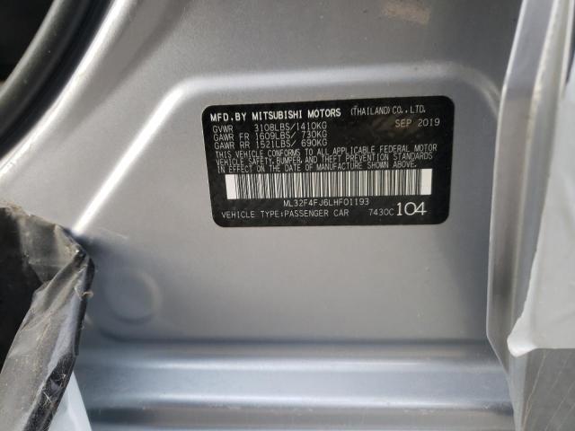 ML32F4FJ6LHF01193 Mitsubishi Mirage G4 Se