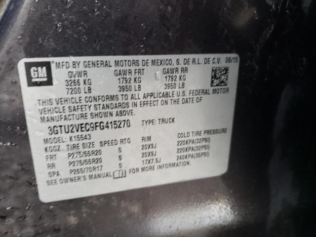 3GTU2VEC9FG415270 GMC Sierra K1500 Slt