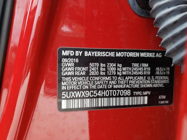 5UXWX9C54H0T07098 BMW X3 Xdrive28i