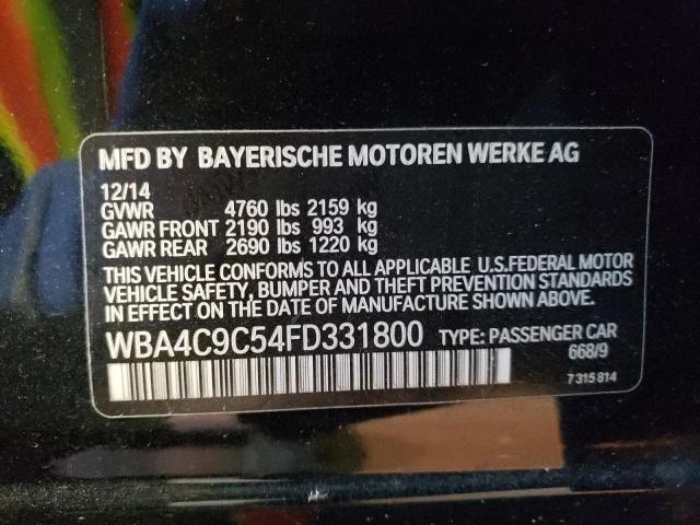 WBA4C9C54FD331800 BMW 428 Xi Gran Coupe Sulev