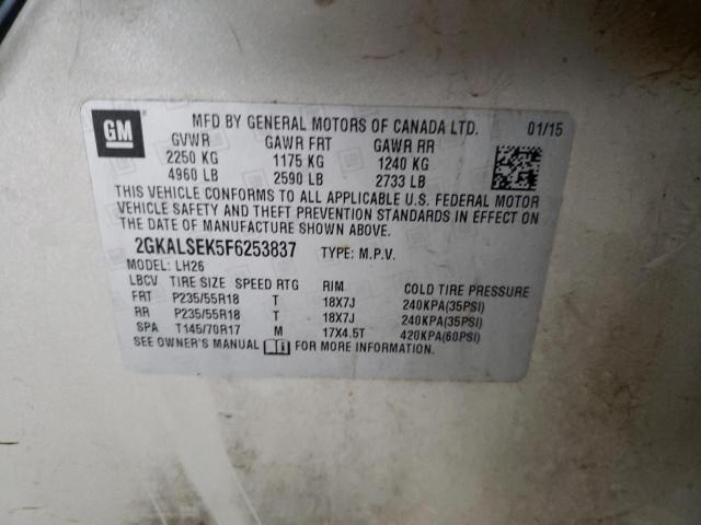 2GKALSEK5F6253837 GMC Terrain Slt