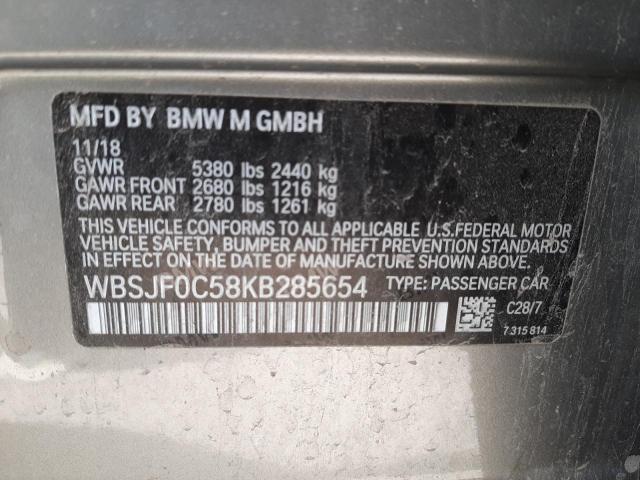 WBSJF0C58KB285654 BMW M5