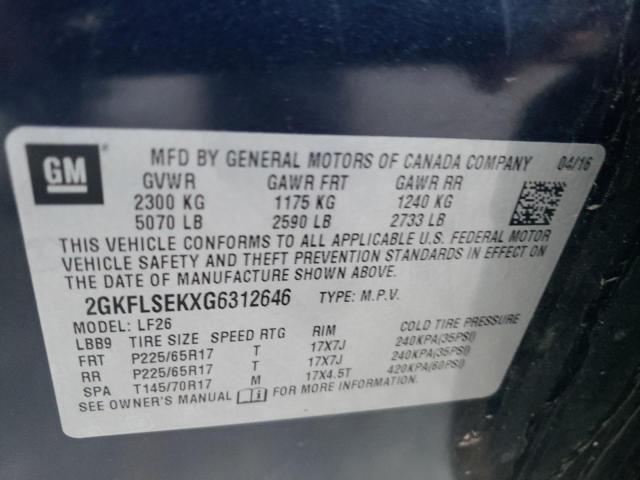 2GKFLSEKXG6312646 GMC Terrain Sle