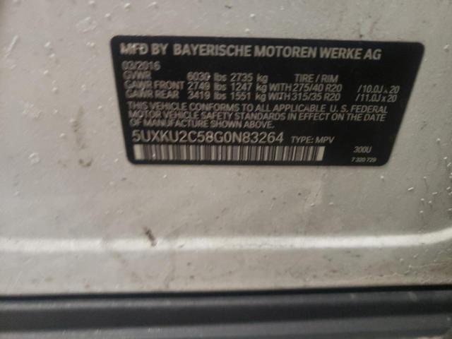 5UXKU2C58G0N83264 BMW X6 Xdrive35i