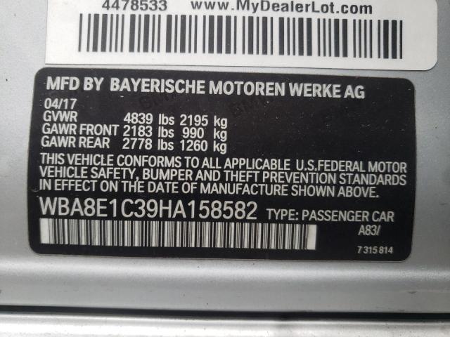 WBA8E1C39HA158582 BMW 330e