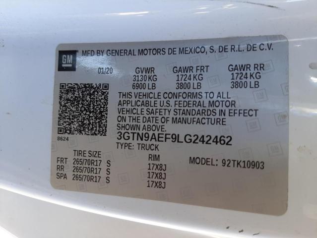 3GTN9AEF9LG242462 GMC Sierra K1500