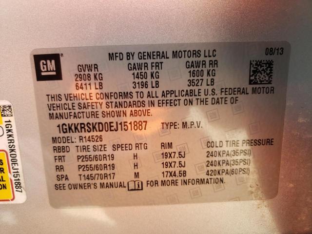 1GKKRSKD0EJ151887 GMC Acadia Slt-2