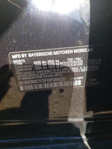 5UXKR0C53F0P08420 BMW X5 Xdrive35i