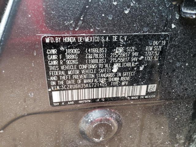 3CZRU6H35KG721405 Honda HR-V LX
