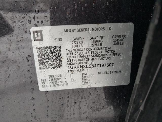 1GKKNXLS5JZ197507 GMC Acadia Denali