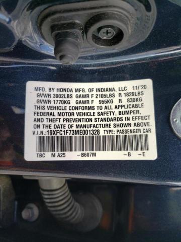 19XFC1F73ME001328 Honda CIVIC EXL
