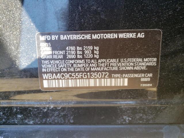 WBA4C9C55FG135072 BMW 428 Xi Gran Coupe Sulev