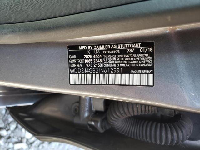 WDDSJ4GB2JN612991 Mercedes-Benz CLA 250 4MATIC