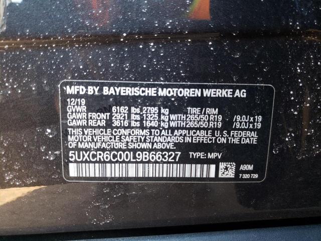 5UXCR6C00L9B66327 BMW X5 Xdrive40i