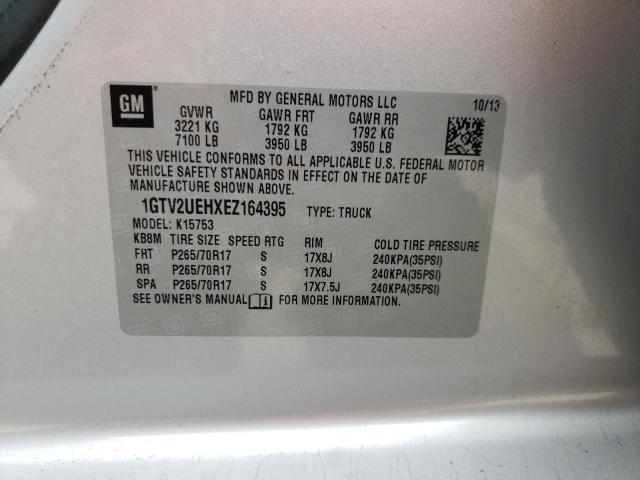 1GTV2UEHXEZ164395 GMC Sierra K1500 Sle