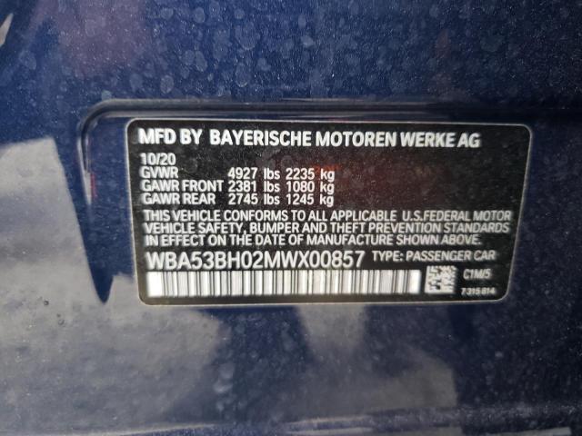 WBA53BH02MWX00857 BMW 530 I
