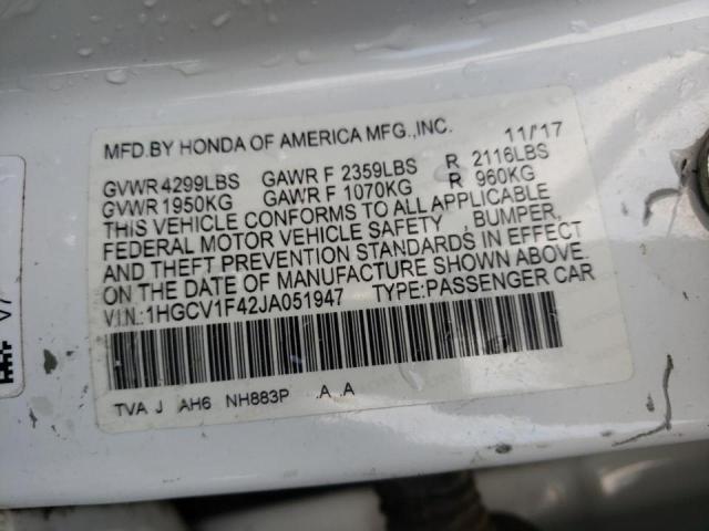 1HGCV1F42JA051947 Honda ACCORD EX