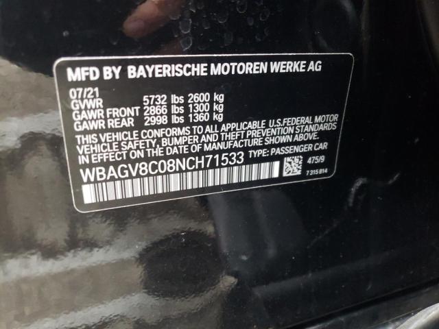 WBAGV8C08NCH71533 BMW M850XI