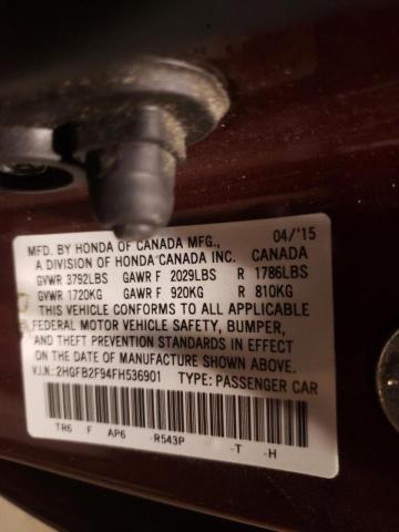 2HGFB2F94FH536901 Honda CIVIC EXL