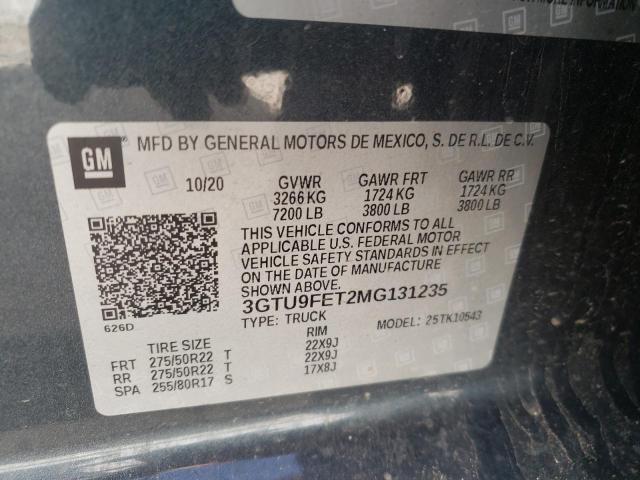 3GTU9FET2MG131235 GMC Sierra K1500 Denali