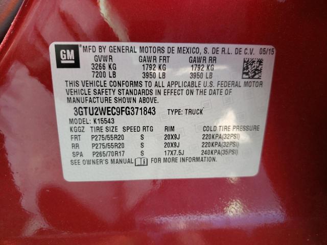 3GTU2WEC9FG371843 GMC Sierra K1500 Denali