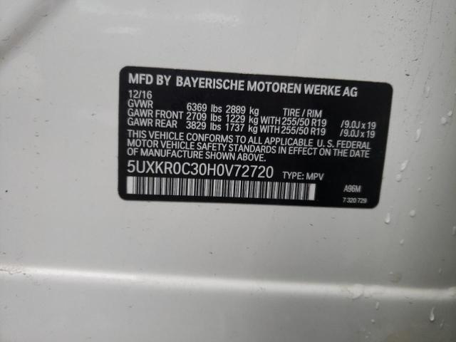 5UXKR0C30H0V72720 BMW X5 Xdrive35i