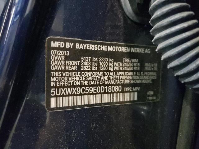 5UXWX9C59E0D18080 BMW X3 Xdrive28i