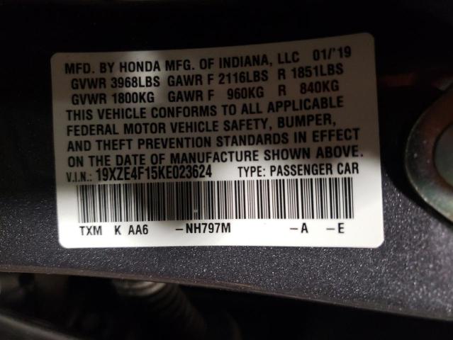 19XZE4F15KE023624 Honda Insight Lx