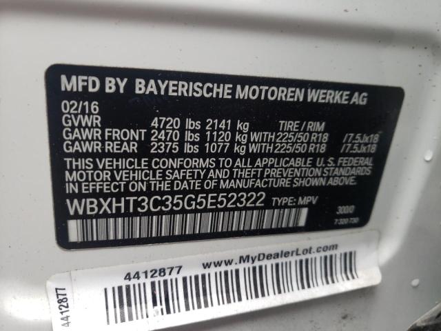WBXHT3C35G5E52322 BMW X1 Xdrive28i