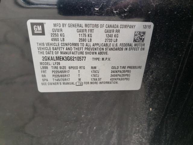 2GKALMEK3G6210577 GMC Terrain Sle