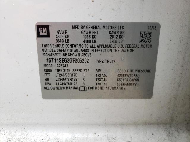 1GT11SEG3GF306202 GMC Sierra C2500 Sle