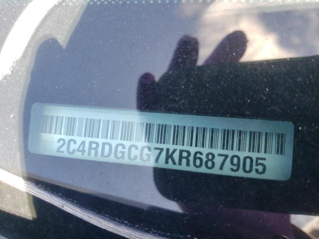2C4RDGCG7KR687905 Dodge Grand Caravan Sxt