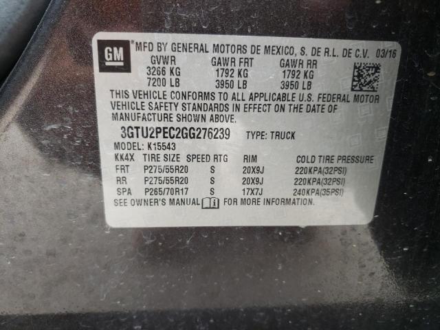 3GTU2PEC2GG276239 GMC Sierra K1500 Denali