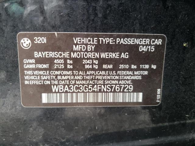 WBA3C3G54FNS76729 BMW 320 I Xdrive