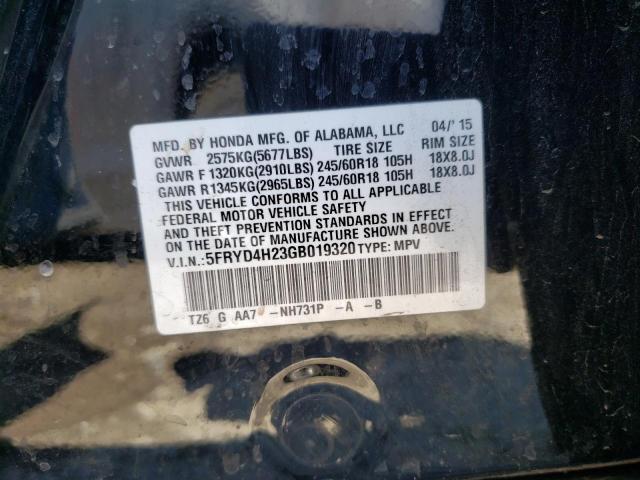 5FRYD4H23GB019320 Acura MDX
