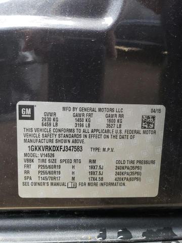 1GKKVRKDXFJ347583 GMC Acadia Slt-1