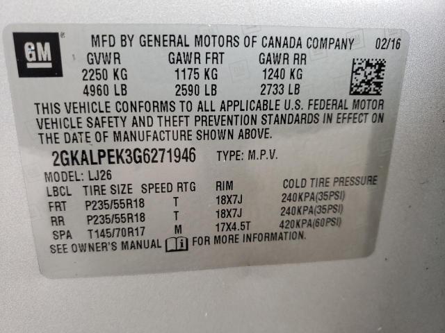 2GKALPEK3G6271946 GMC Terrain Slt