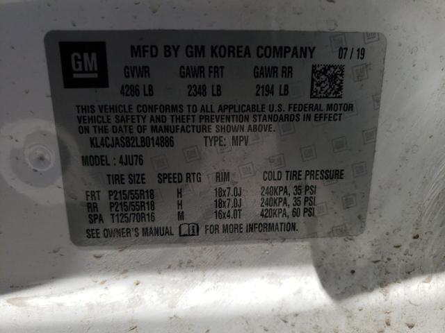 KL4CJASB2LB014886 Buick Encore Preferred