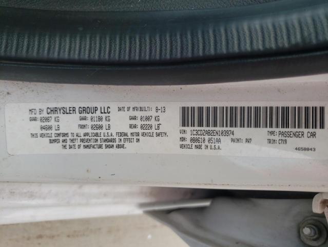 1C3CDZAB2EN103974 Dodge AVENGER SE