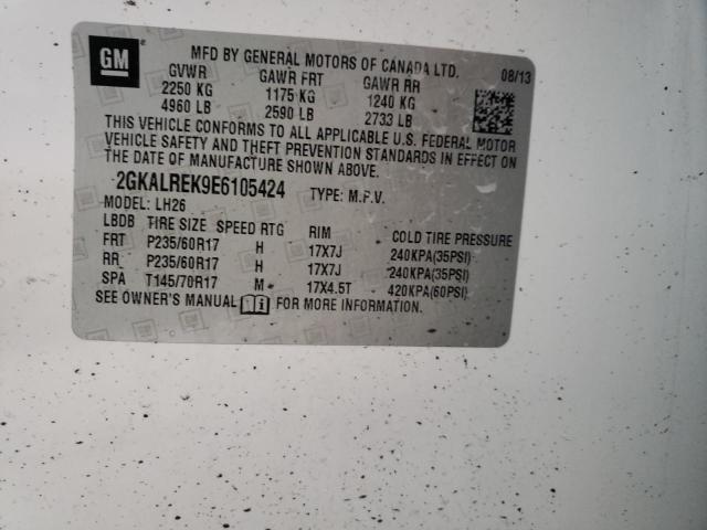 2GKALREK9E6105424 GMC Terrain Sle