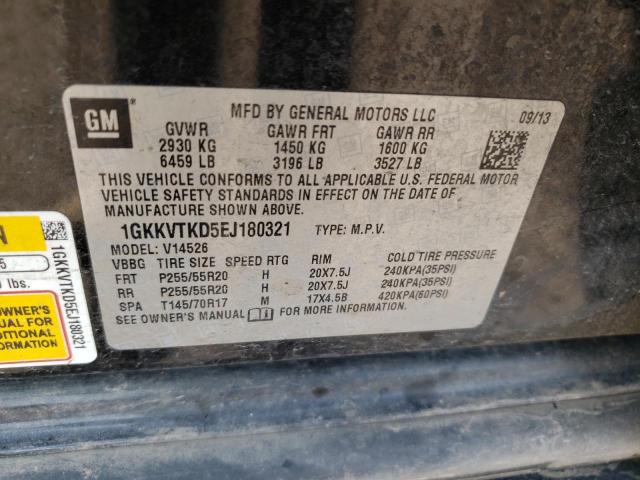 1GKKVTKD5EJ180321 GMC Acadia Denali