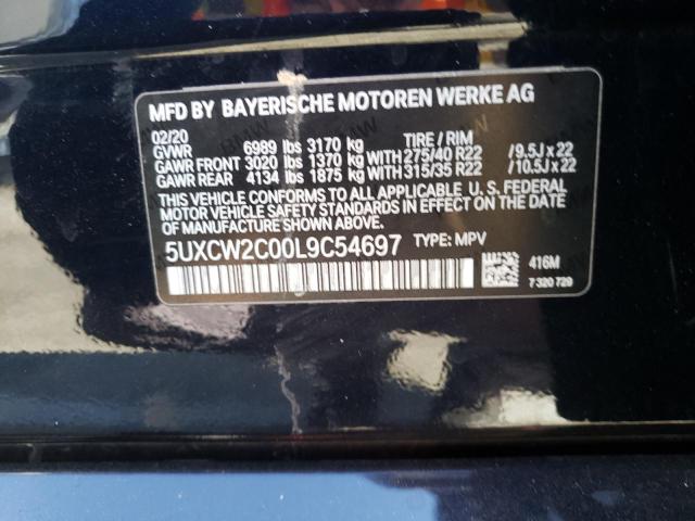 5UXCW2C00L9C54697 BMW X7 Xdrive40i