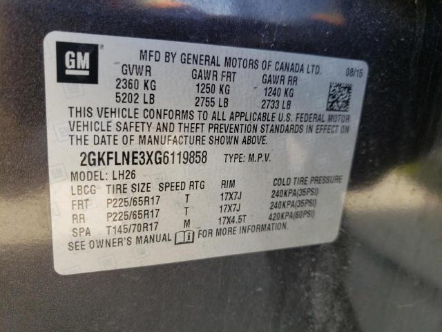 2GKFLNE3XG6119858 GMC Terrain Sle