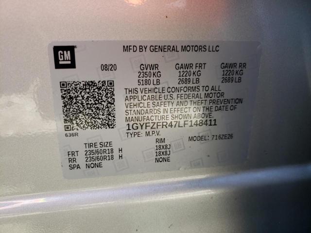 1GYFZFR47LF148411 Cadillac XT4 SPORT