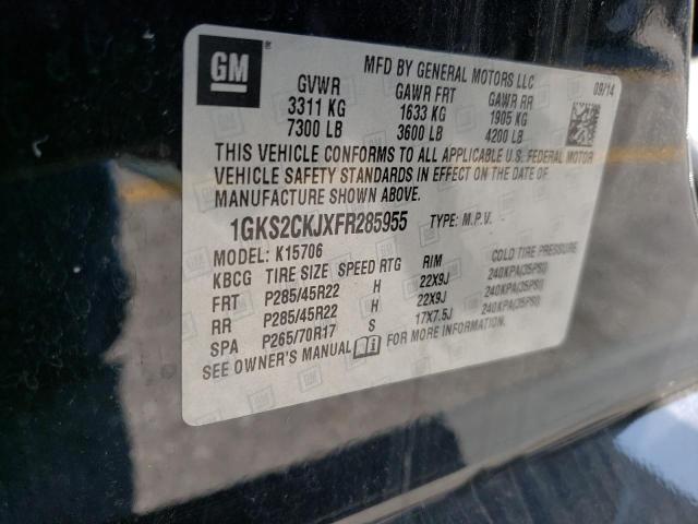 1GKS2CKJXFR285955 GMC YUKON DENALI